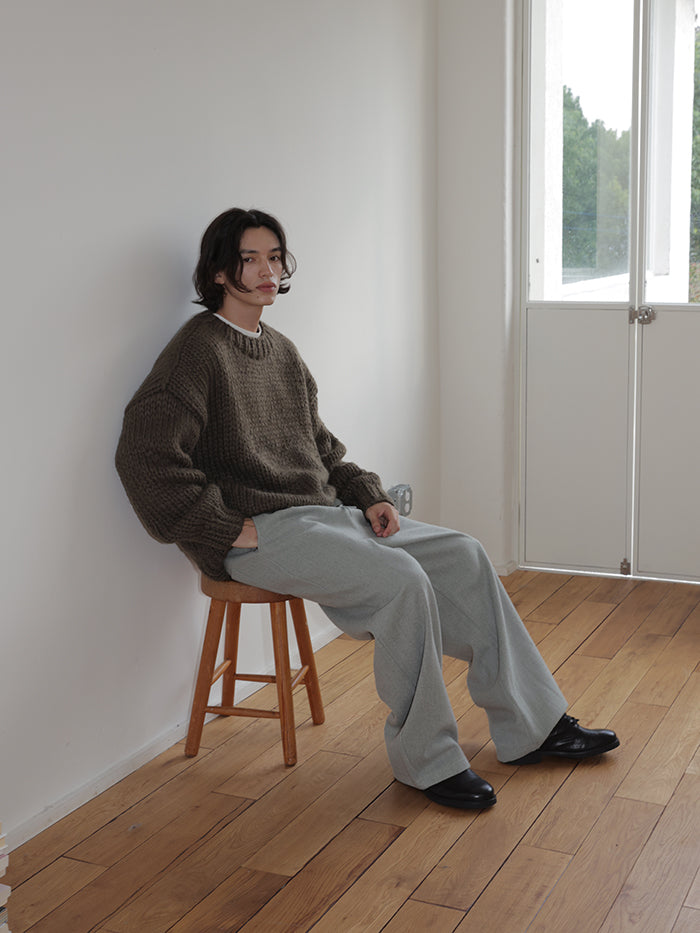 Coke Life Carpem Winter Nordic Iceland Wool Sweater - Handmade Thick-Knit Loose Lazy Top