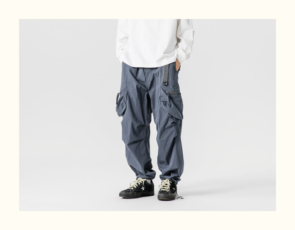 Outdoor Functional Cargo Jogger Pants – Wrinkle-Resistant, Multi-Pocket Paratrooper Style for Men