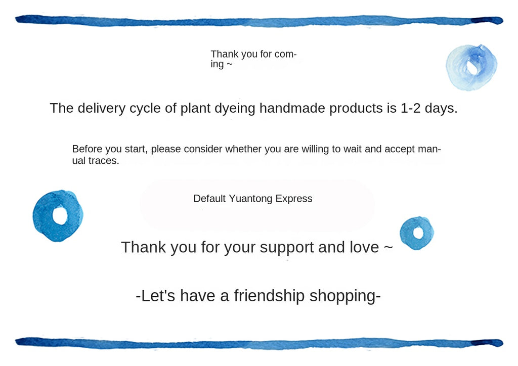 Original Earrings Handmade Blue Dye Plant-Dyed Cotton Thread Niche Geometric Circle High-End Earrings