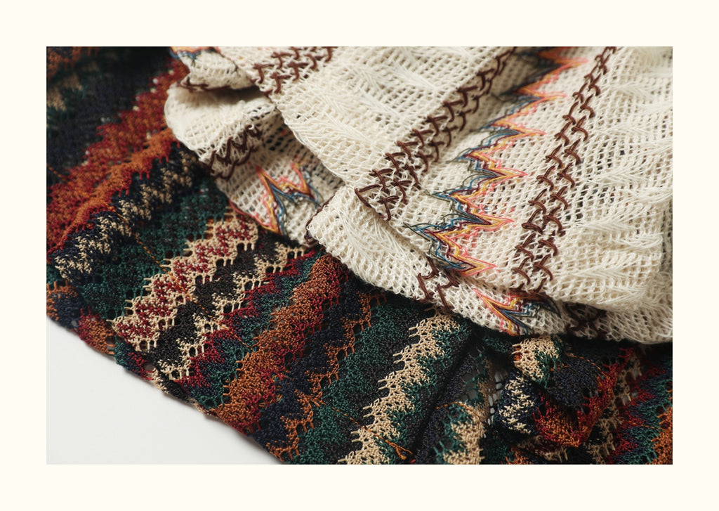 Loose Fit Japanese Style Summer Breathable Hollow Out Casual Shirt