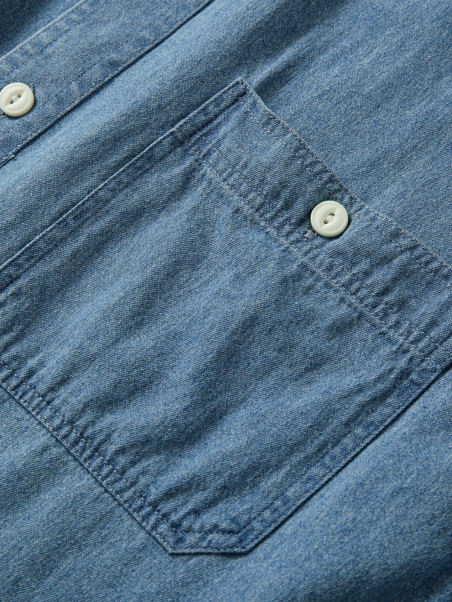 Vintage Washed Cotton! Men's Summer Turn-down Collar Multi-pocket Denim Short Sleeve Shirt Plus Size