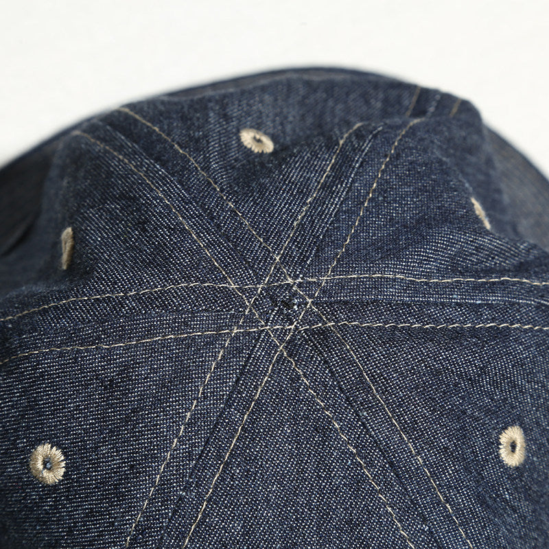 Retro Denim Bucket Hat – Japanese Vintage Unisex