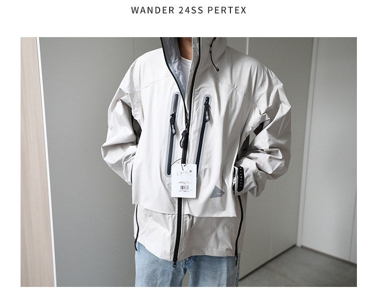 Japanese Outdoor 24SS Pertex Windproof Waterproof Casual Full Laminated 5-Color Jacket – Japanese vintage | yamalin clothes | Yamalinclothes