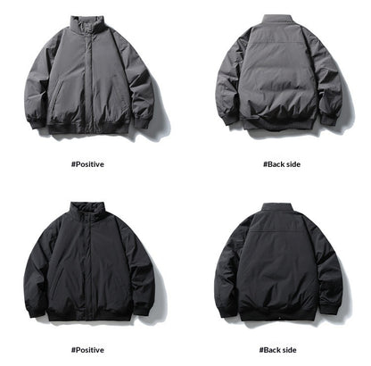 Duck Down Jacket – Stand Collar & Ribbed Hem | Yamalinclothes
