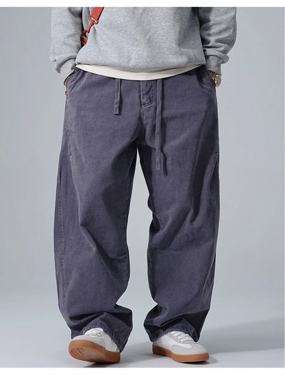 Cotton Baggy Pants – Drawstring Waist & Relaxed Leg