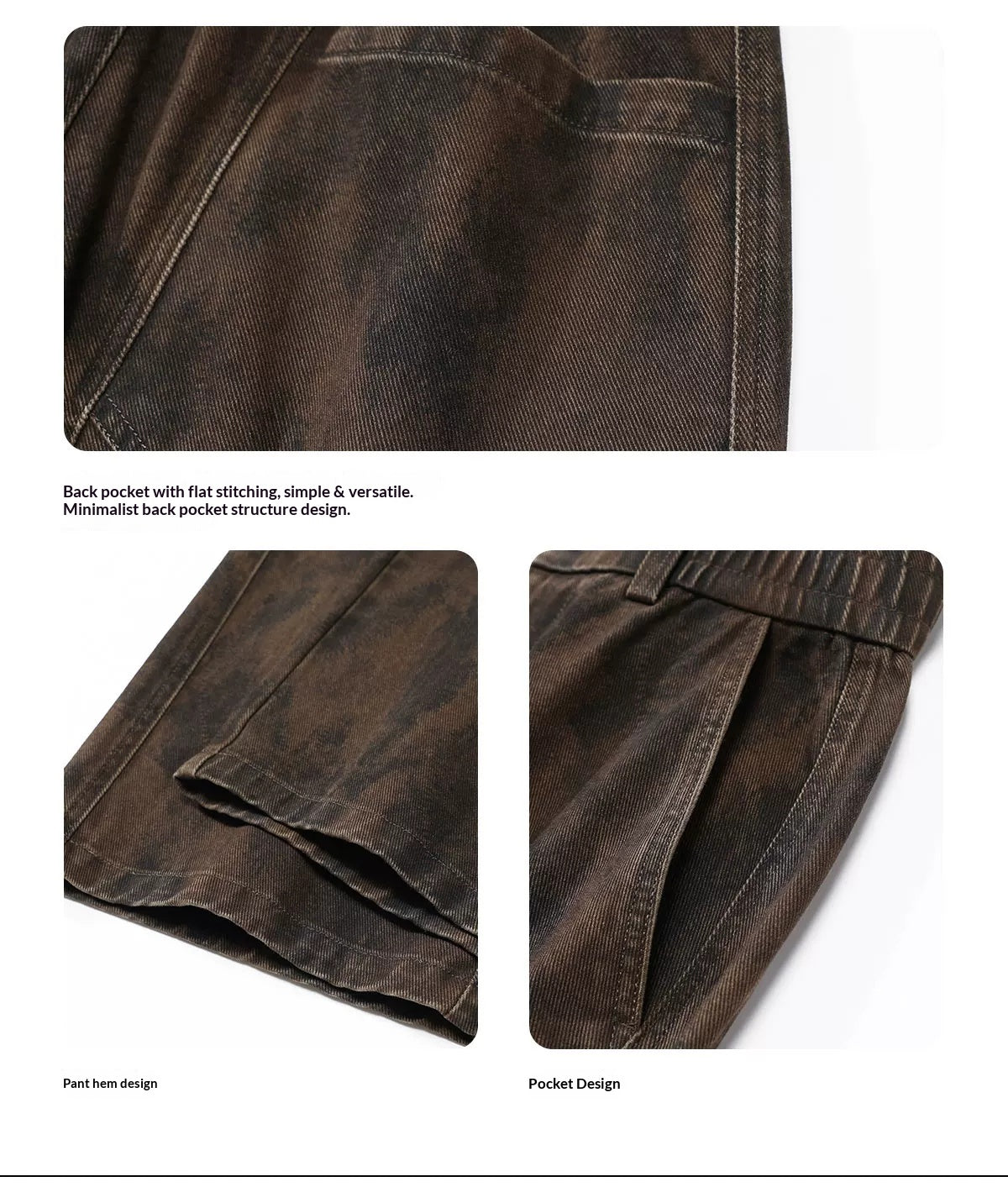 design sense worn cargo pants men's American retro dirtyfit loose casual wide-leg long pants | Japanese vintage | yamalin clothes | Yamalinclothes