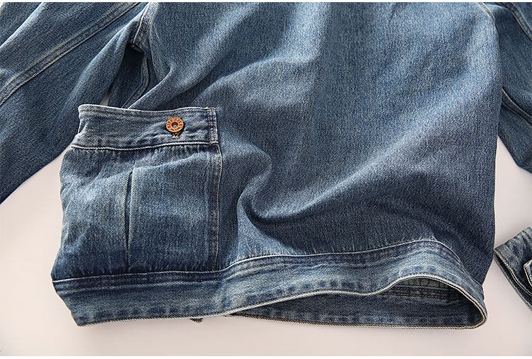 Washed Denim Jacket – Vintage Double Pocket – Coats Jackets | japanese streetwear | vintage workwear | unisex | Yamalinclothes