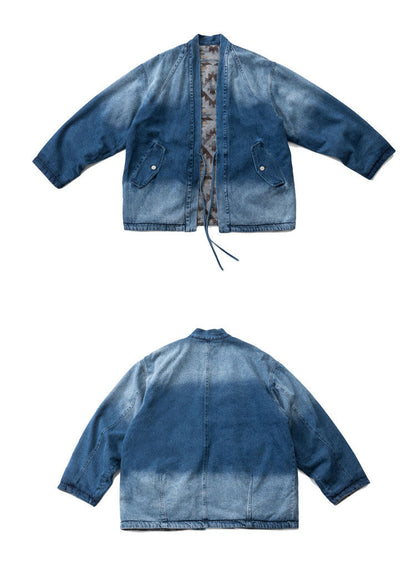 Reversible Denim Jacket – Washed Tie Front | Yamalinclothes