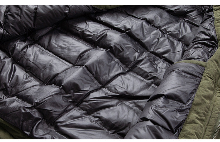 Hooded Down Jacket – Drawstring Multi Pocket | Yamalinclothes