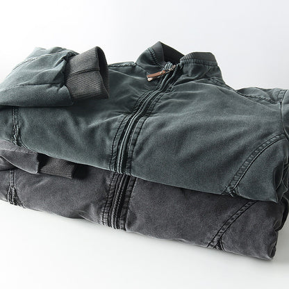 Quilted Stand-Collar Cotton Jacket – Light Warm Oversized Unisex – Japanese vintage | fall outfits 2026 | fall winter outfits | classy winter outfits | lazy comfy outfits | japanese streetwear | vintage workwear | yamalin clothes | Yamalinclothes