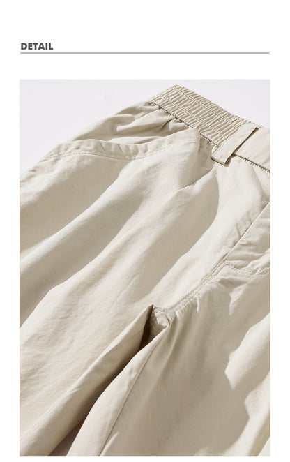 2026 Spring/Summer 170g Lightweight Japanese Cotton Straight Slacks Men's Wide-Leg Anti-Wrinkle Cargo Pants | Japanese vintage | yamalin clothes | Yamalinclothes