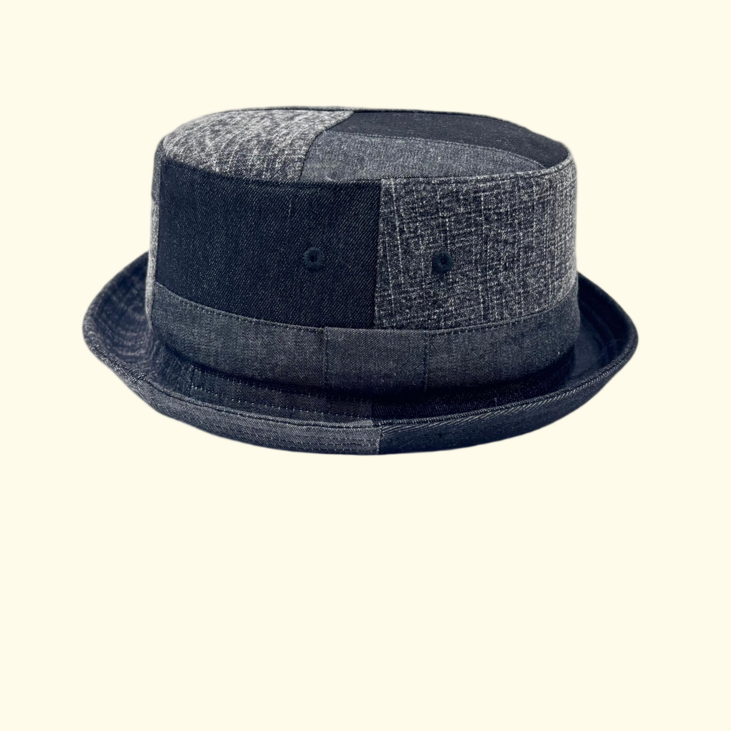Washed Denim Wide Brim Fedora Hat – Retro Casual Breathable Unisex Sun Hat