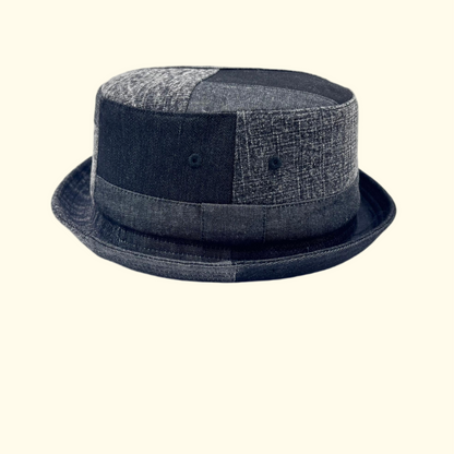 Washed Denim Wide Brim Fedora Hat – Retro Casual Breathable Unisex Sun Hat