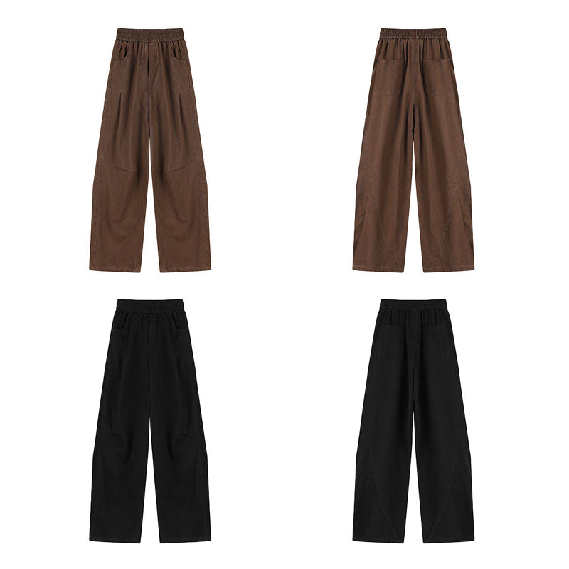 Cotton Utility Pants – Washed Finish & Panel Seams | Yamalinclothes