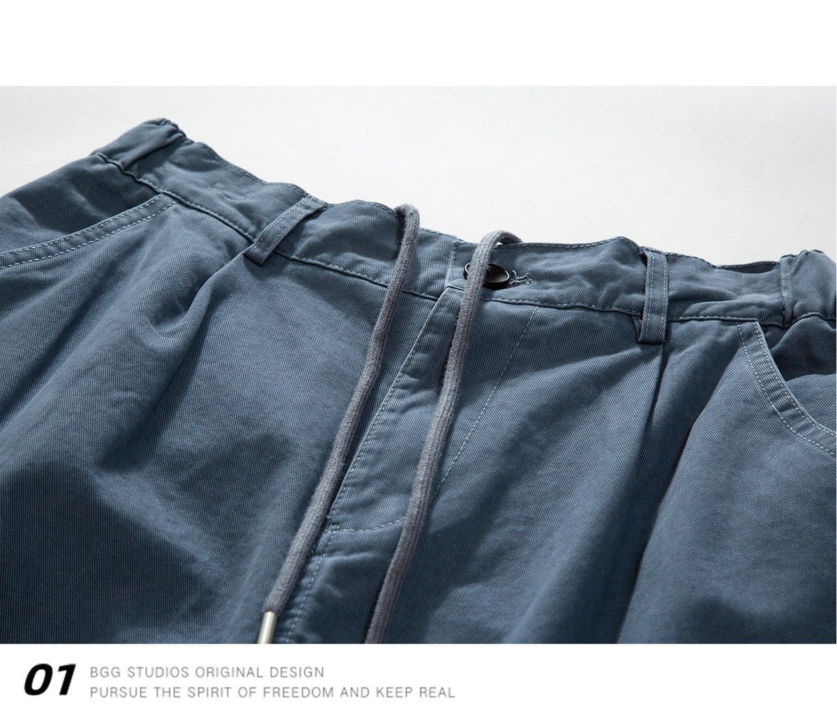Cotton Cargo Pants – Angled Pockets & Wide Leg | Yamalinclothes