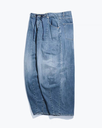 Japanese Retro Washed Balloon Wide-Leg Denim Trousers – Loose Cropped Unisex Streetwear – Japanese vintage | yamalin clothes | Yamalinclothes