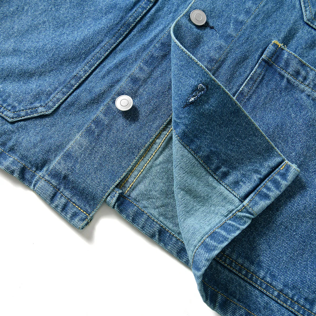 Cotton Washed Soft Lapel Denim Jacket – Casual Loose Men’s Spring Streetwear Coat – Japanese vintage | yamalin clothes | Yamalinclothes