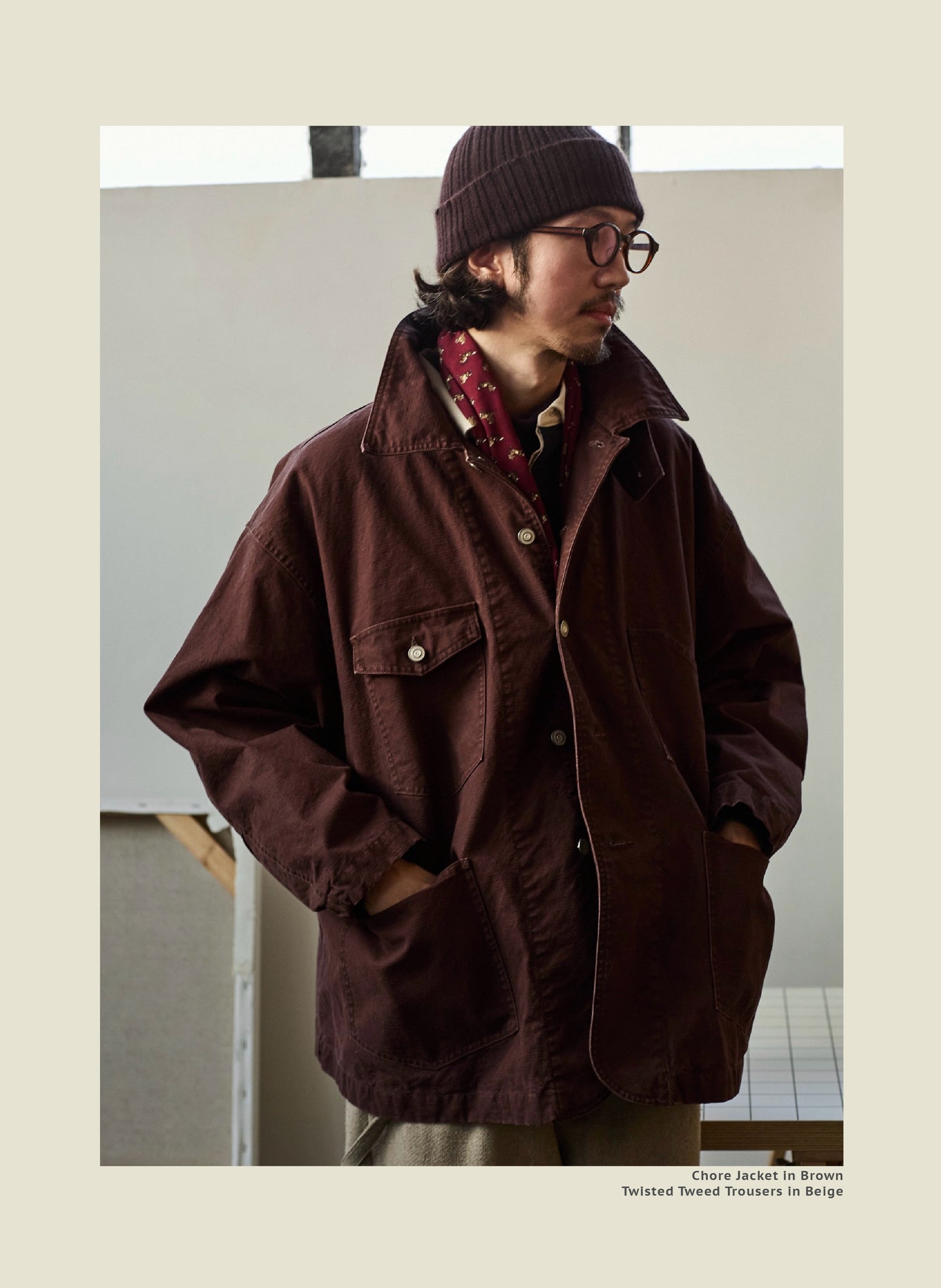 Chore Jacket - Yamalin Classic Heavy Wash French Workwear Cargo Jacket
