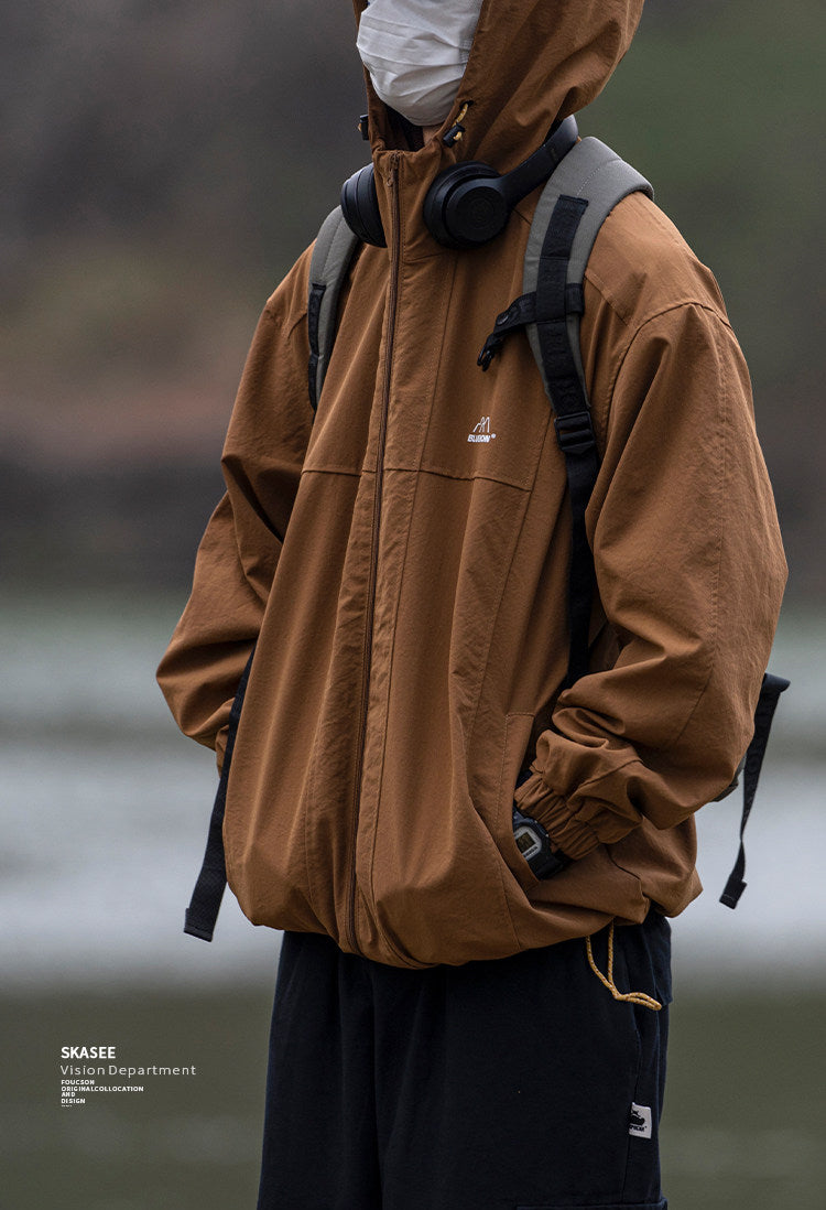 Waterproof Hooded Outdoor Workwear Jacket – Mountain Oversized Unisex