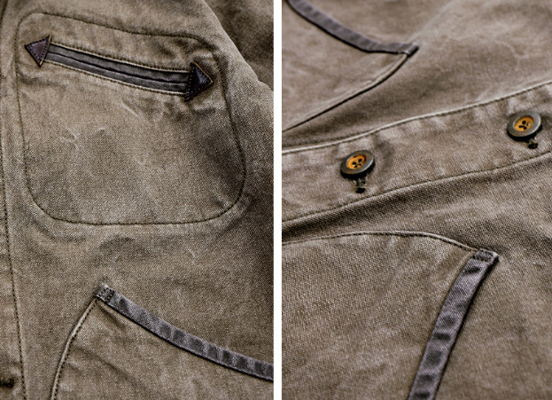 Vintage Distressed Patchwork Blazer – Deconstructed Retro Workwear Jacket for Men – Japanese vintage | yamalin clothes | Yamalinclothes