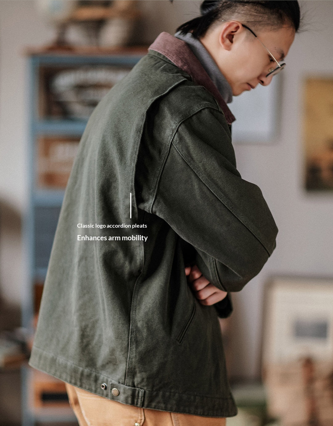 Indigo Heavy Wash Canvas Detroit Cargo Jacket – American Vintage Distressed Unisex – Coats Jackets | japanese streetwear | vintage workwear | unisex | Yamalinclothes