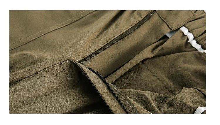 Cotton Work Pants – Elastic Waist & Wide Straight Leg | Yamalinclothes