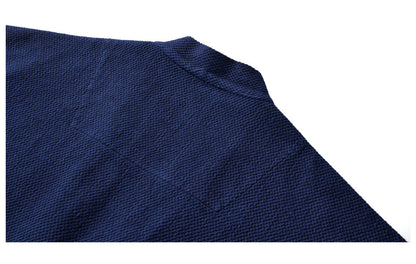 Barb turtle back splicing Taoist jacket retro heavy blue dyed kendo clothing fabric – Japanese vintage | yamalin clothes | Yamalinclothes