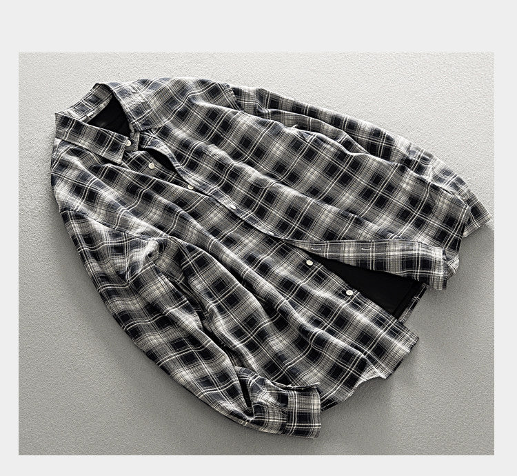Plaid Shirt – Relaxed Fit & Chest Pocket | Yamalinclothes