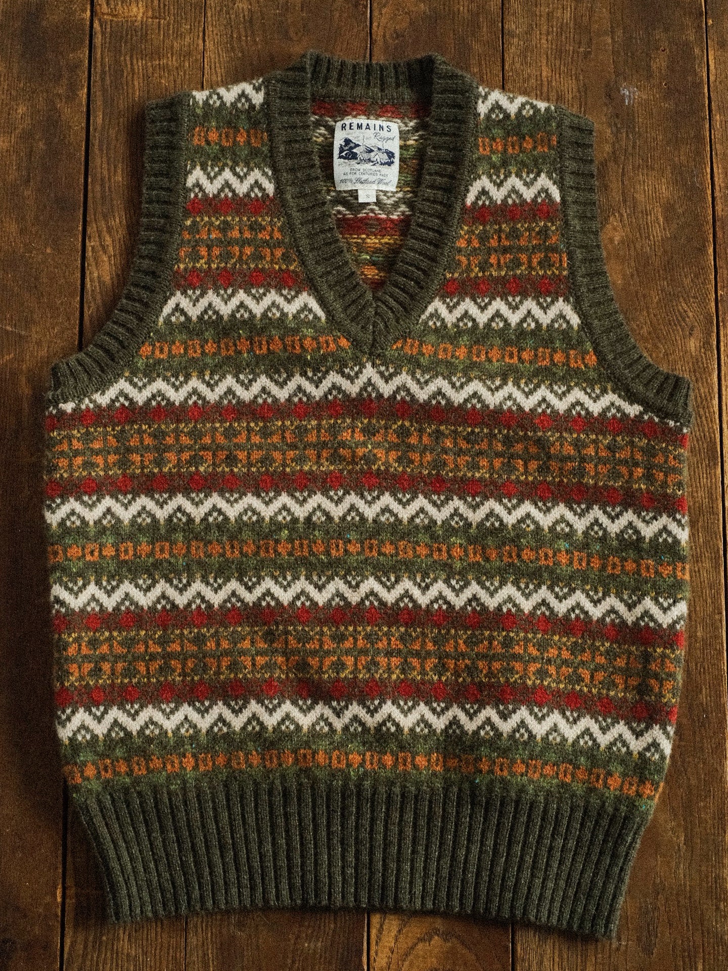 British-Retro Fair Isle Wool Vest – Idle Style Jacquard (Unisex)