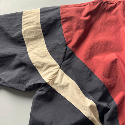 80s Retro Color-Block Mountain Jacket - Stand Collar Outdoor Coat