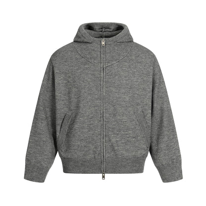 High-Weight Yarn Hooded Cardigan Sweater – JOINBOY 25AW (Unisex)