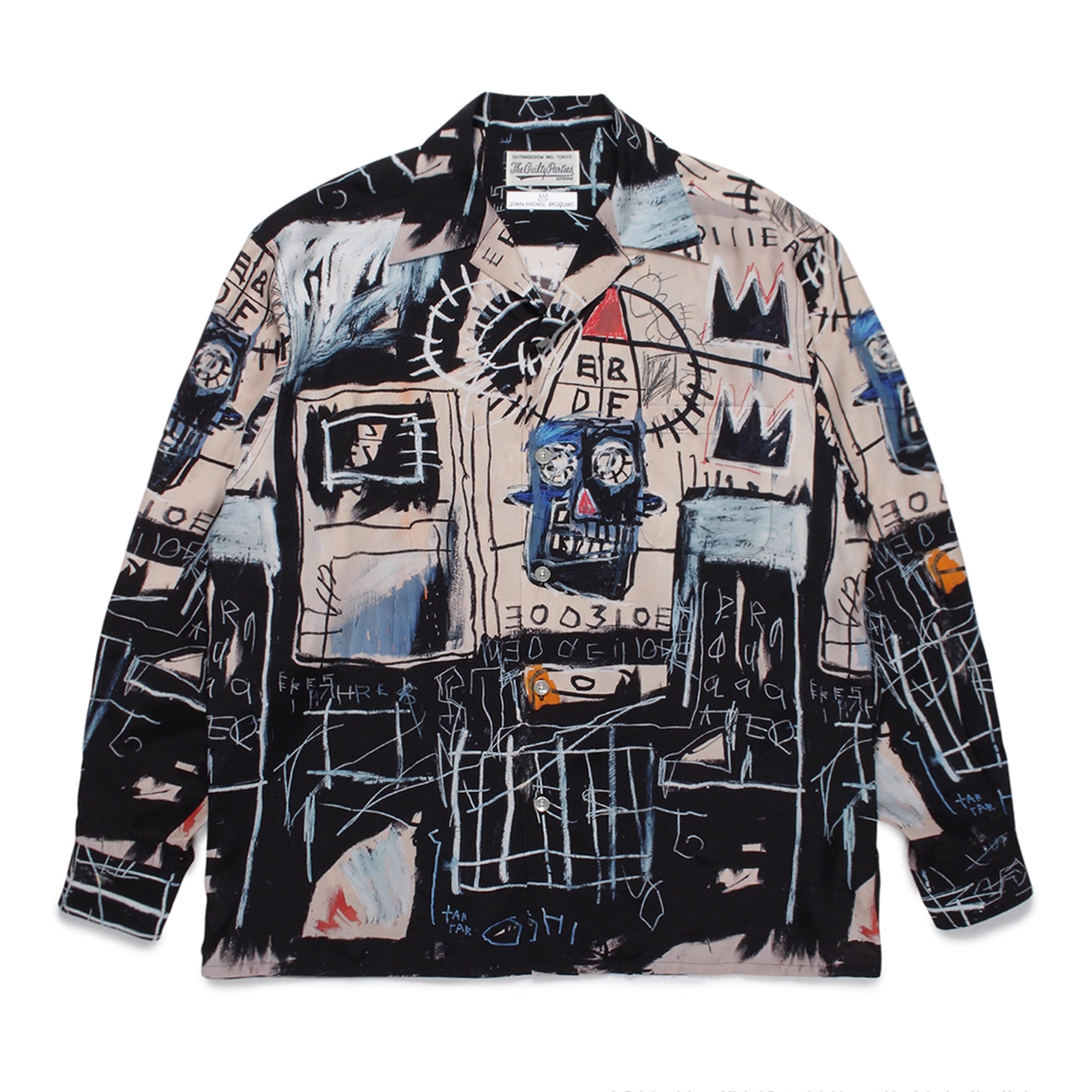 Wacko Maria Basquiat Print Long-Sleeve Shirt – Japanese Retro Graffiti (Unisex)