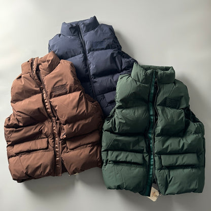 90% White Duck Down Mountain Vest - Fluffy Warm Outdoor Puffer (Unisex)