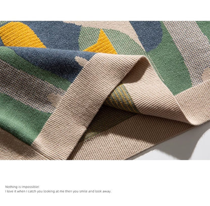 Cat Jacquard Loose Knit Sweater – American Style High-End Feel (Unisex)