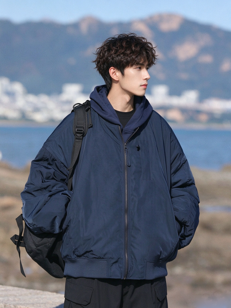 Duck Down Jacket – Oversized Zip Front | Yamalinclothes