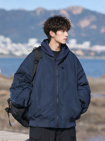 Duck Down Jacket – Oversized Zip Front | Yamalinclothes