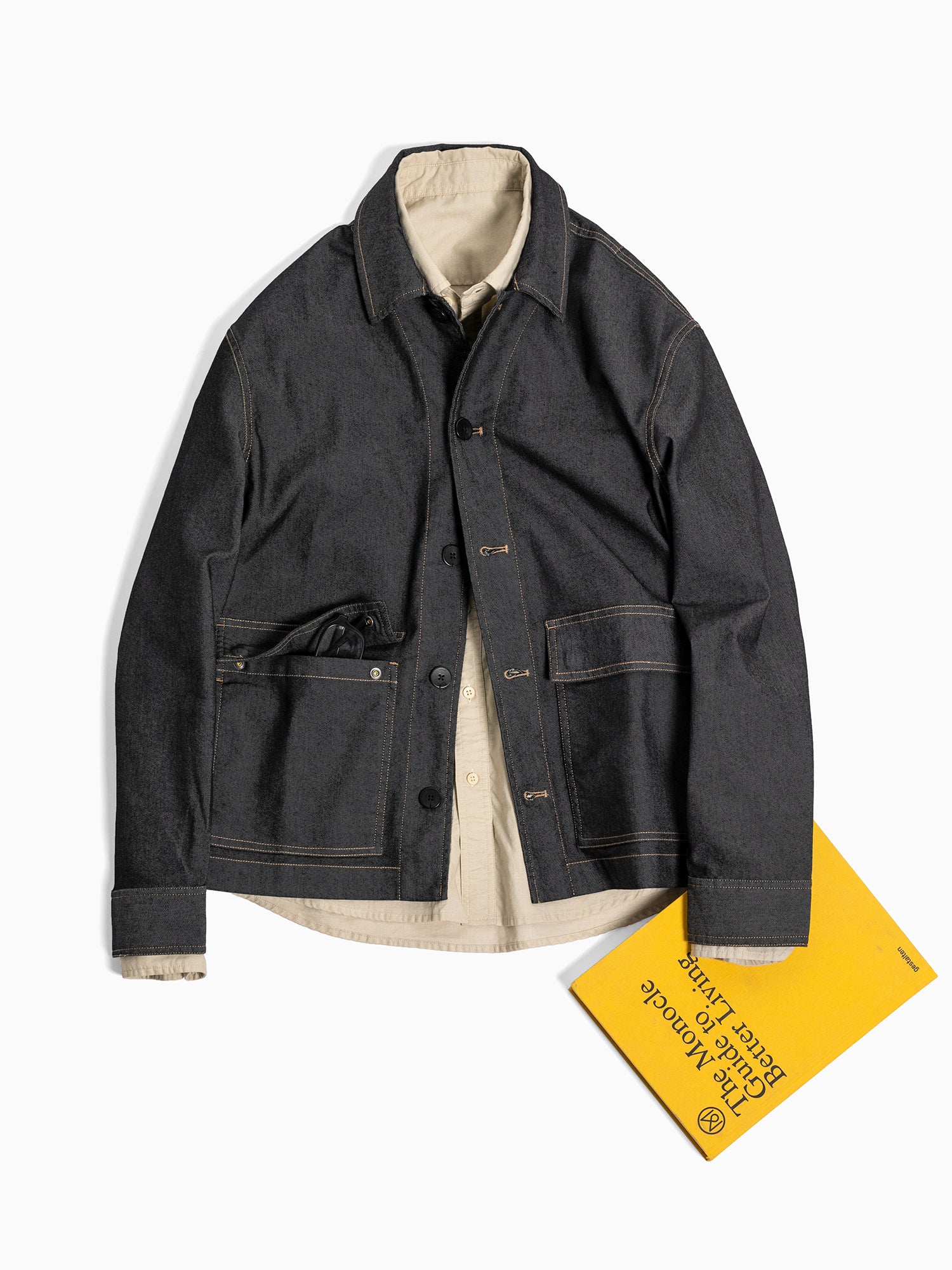 Spring and Autumn Premium Sports Denim Xinjiang Cotton Minimalist Zero Pressure Lightweight Denim Jacket