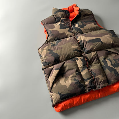 Men's Reversible 90% White Duck Down Camouflage Vest