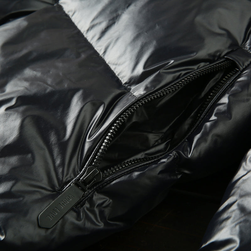 Men's Euro-American Style Mid-Length Down Jacket - 700 Fill Power Cold-Resistant Windproof Hooded Thickened Warm Coat