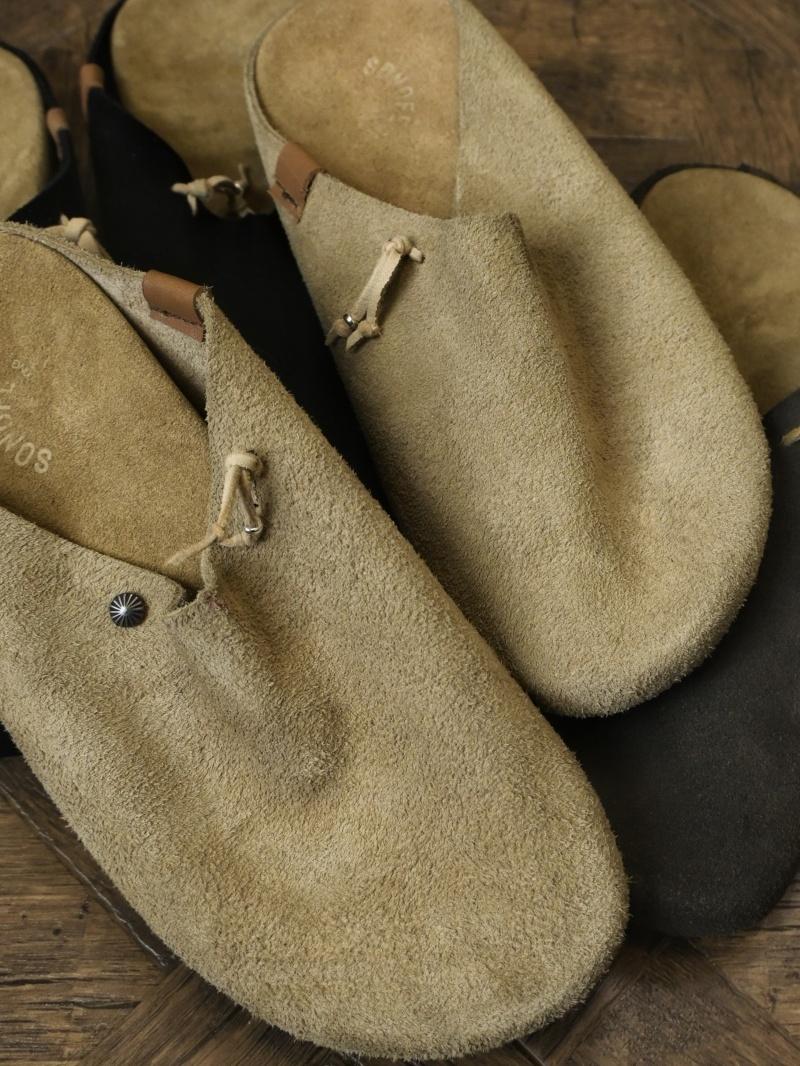 Sonofloong Retro Genuine Leather Mules - Silver Buckle Thick-Soled Cork Birkenstock Style