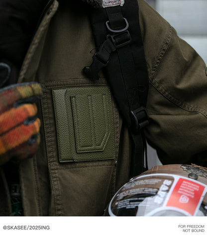 American Retro MA-1 Flight Jacket - Lambswool Collar 90% Down Bomber Coat