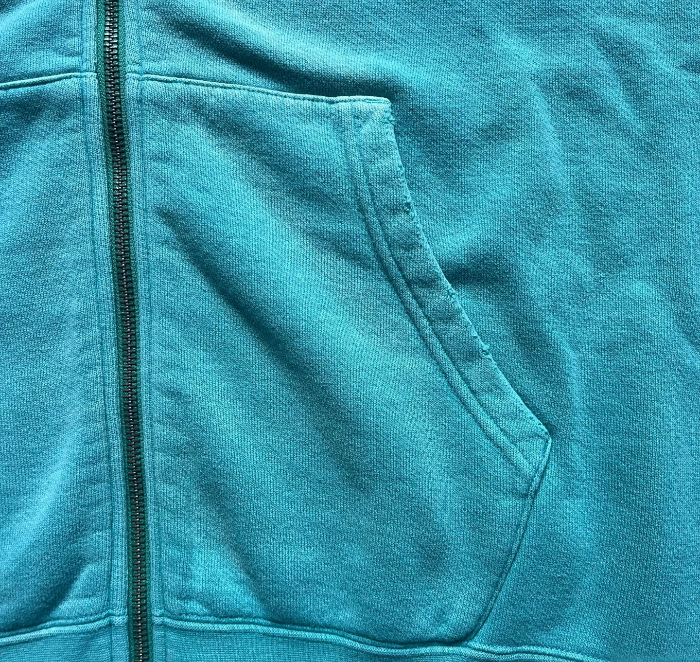 Japanese Trend All-Cotton Washed Vintage Distressed Zipper Hoodie