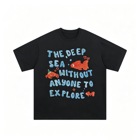 Alphabet Cartoon Print Loose T-Shirt – Vintage Unisex Casual Streetwear – Japanese vintage | yamalin clothes | Yamalinclothes