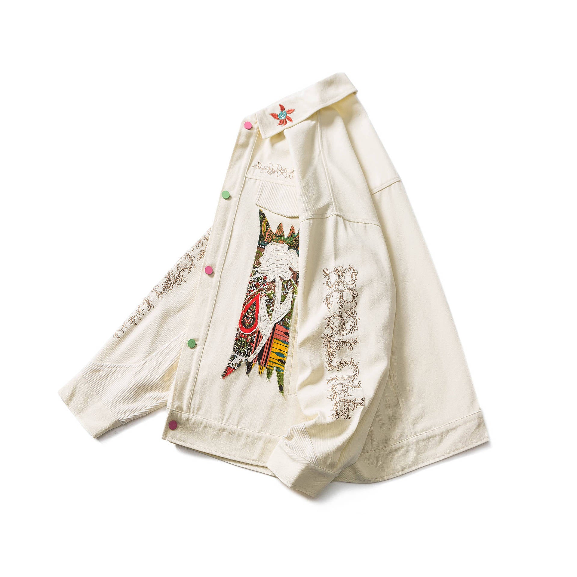 Unisex Kapital Vintage Ethnic Embroidered Jacket – Japanese Niche Design High Street Couple Outerwear