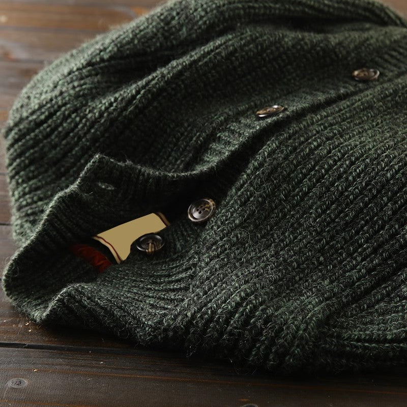 Heavy rare! Italy order men's autumn and winter thick sweater s cardigan clothescoat