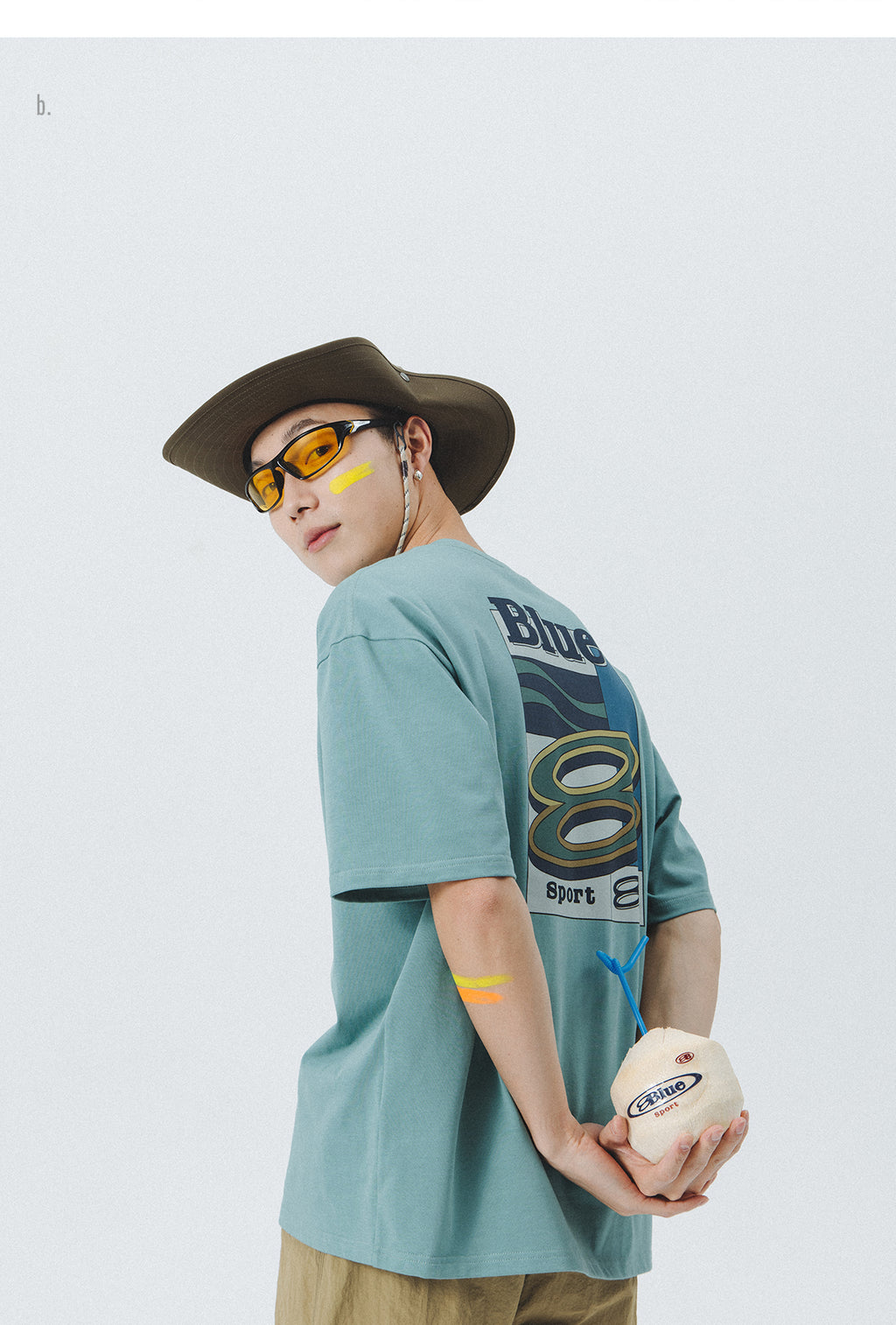 Lanqi Summer New Trend American Retro Heavy Cool T-Shirt Couple Short Sleeve Men