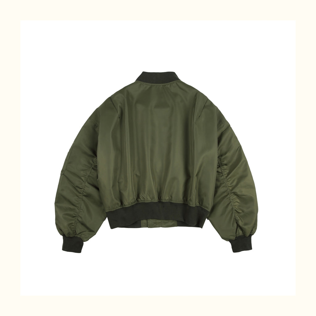 American-Retro Embroidered Badge Flight Jacket – Baseball Collar Short Coat (Unisex)