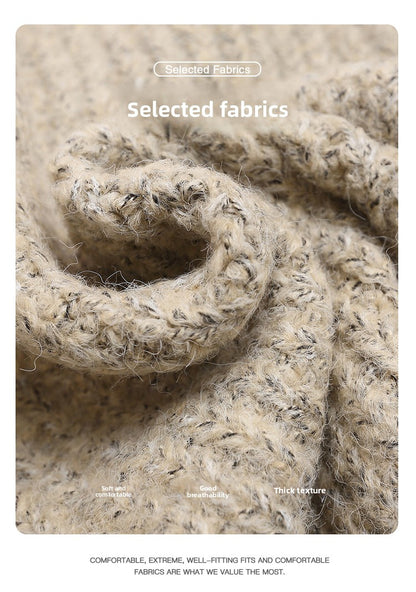 Retro Rabbit-Ear Braided Hooded Sweater – Woodoo National-Trend Unisex Knit