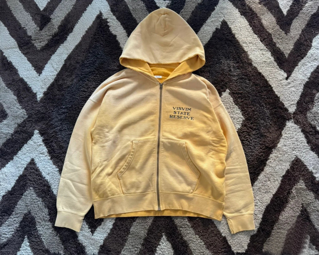 Japanese Trend All-Cotton Washed Vintage Distressed Zipper Hoodie