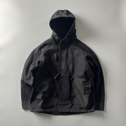 Japanese Retro Plaid Wool Hooded Coat - Thickened Warm Winter Jacket